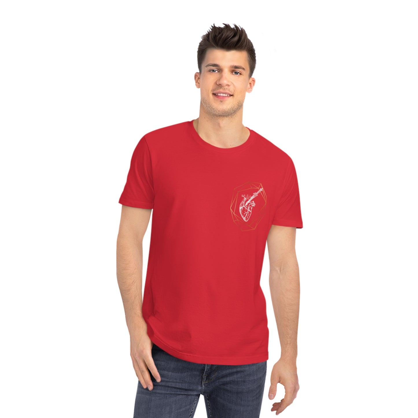 Unisex Rocker T-Shirt ( Heart with Dagger)