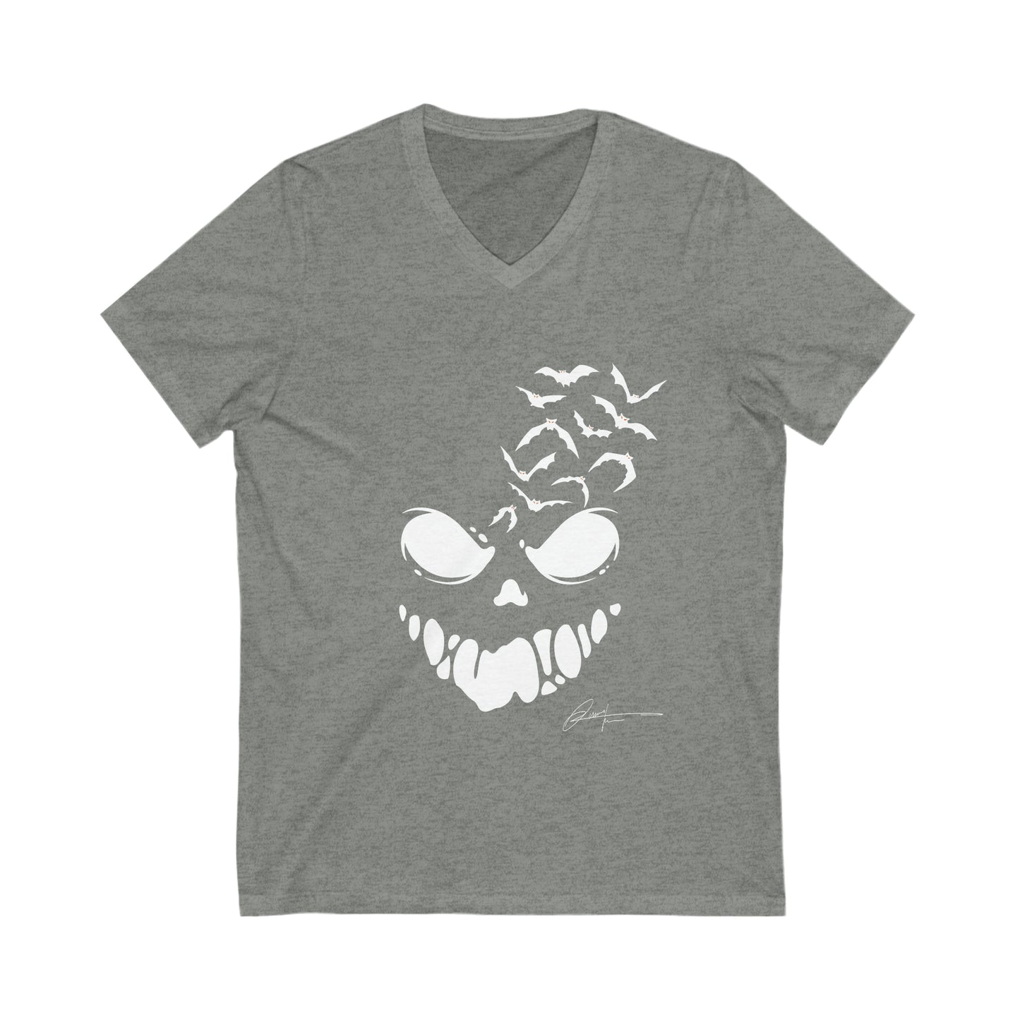 Unisex V-Neck Tee (Halloween I)