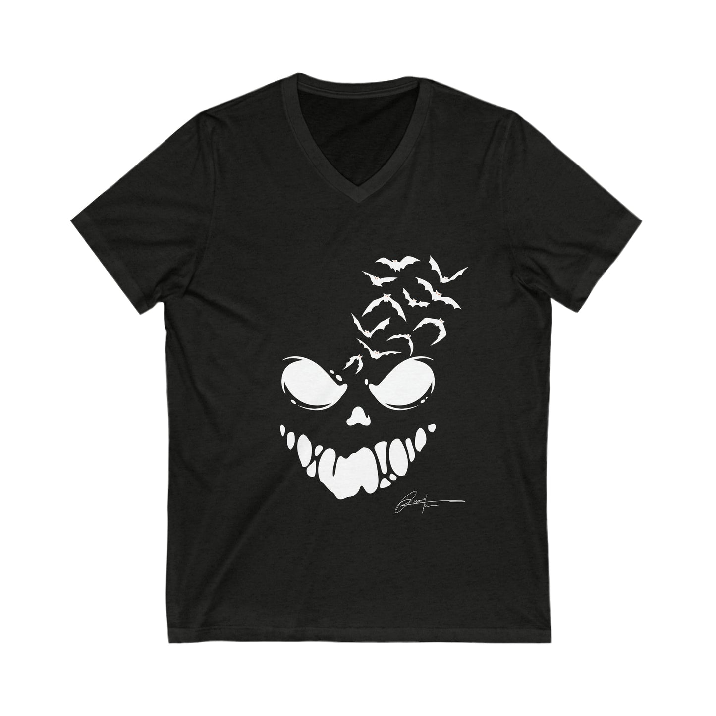 Unisex V-Neck Tee (Halloween I)