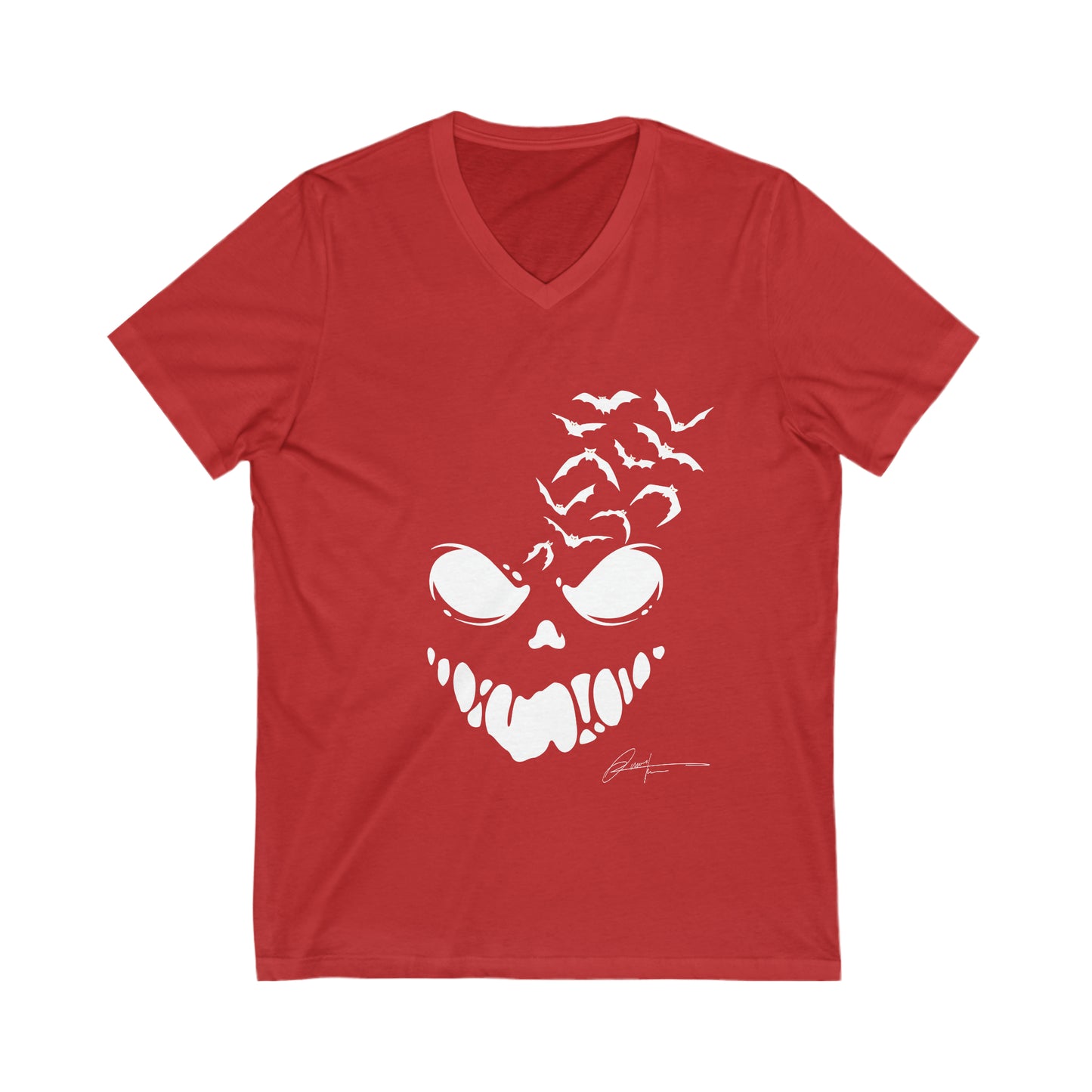 Unisex V-Neck Tee (Halloween I)